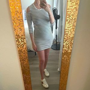 French Connection Shoulder cut out dress.